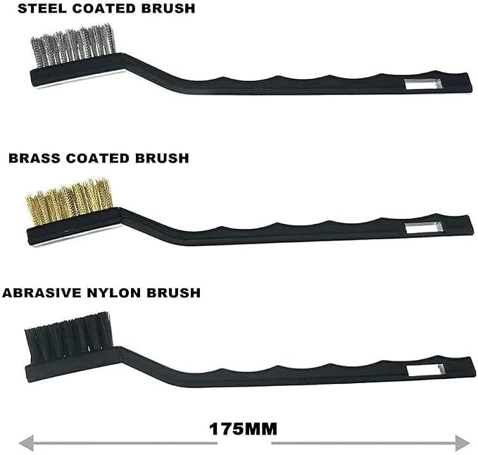 11Pcs Auto Detailing Set, Boar Hair Brushes, Steel Wire & A/C Brushes, Soft - Image 6