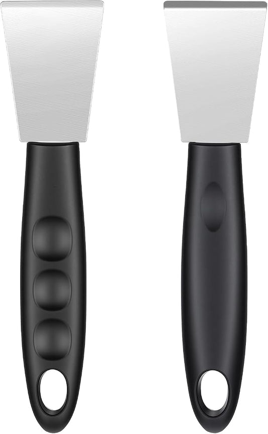 2 Pcs Stove Scraper Tool Stainless Steel Scraper Stove Top Scrapers Tool by Unknown