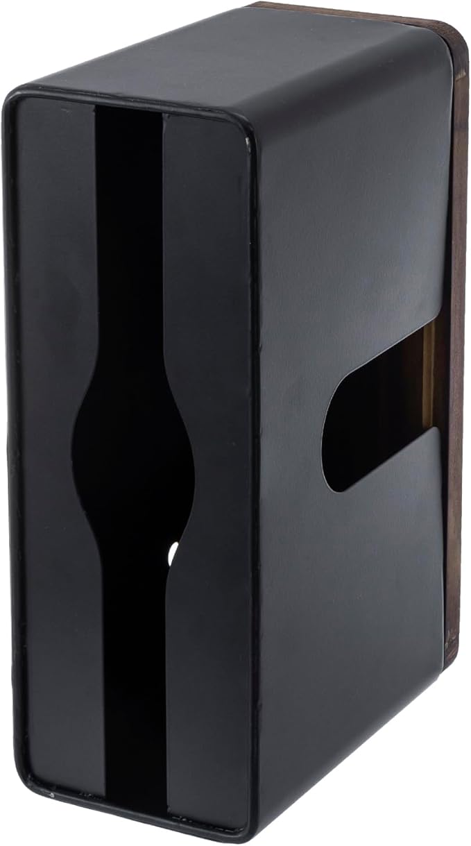 MyGift Deluxe Modern Matte Black Metal Folded Commercial Paper Towel Holder - Image 7