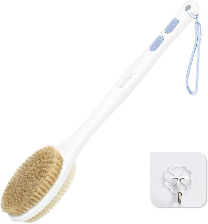 Back Scrubber for Shower with Long Handle, Exfoliating Bath Brush for Body by Unknown