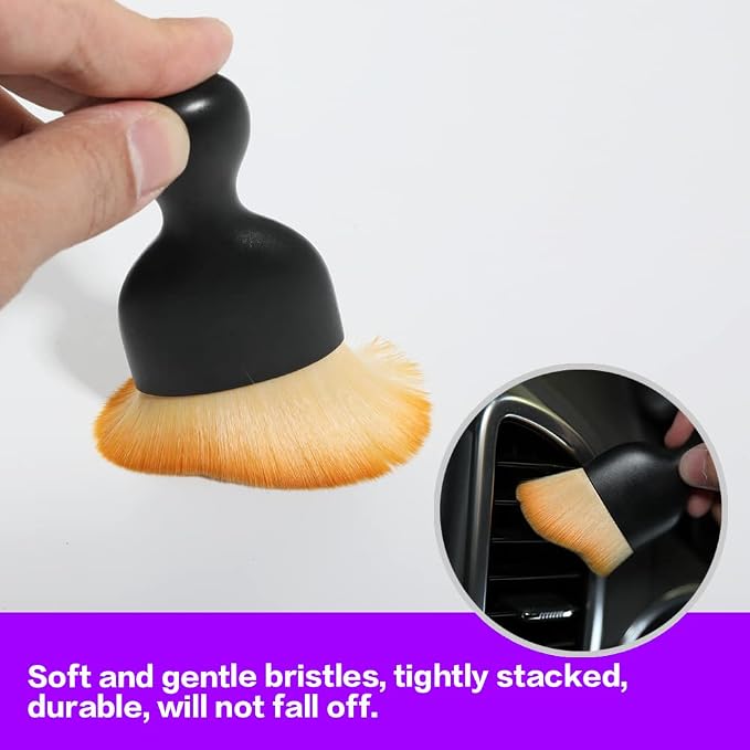 Car Interior Detailing Brush, Soft Bristle Cleaning Brush Car Detailing Brush - Image 7