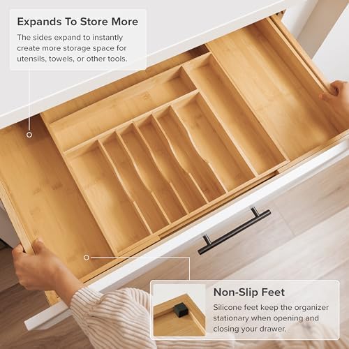 KitchenEdge Premium Silverware, Flatware and Utensil Organizer - Image 4