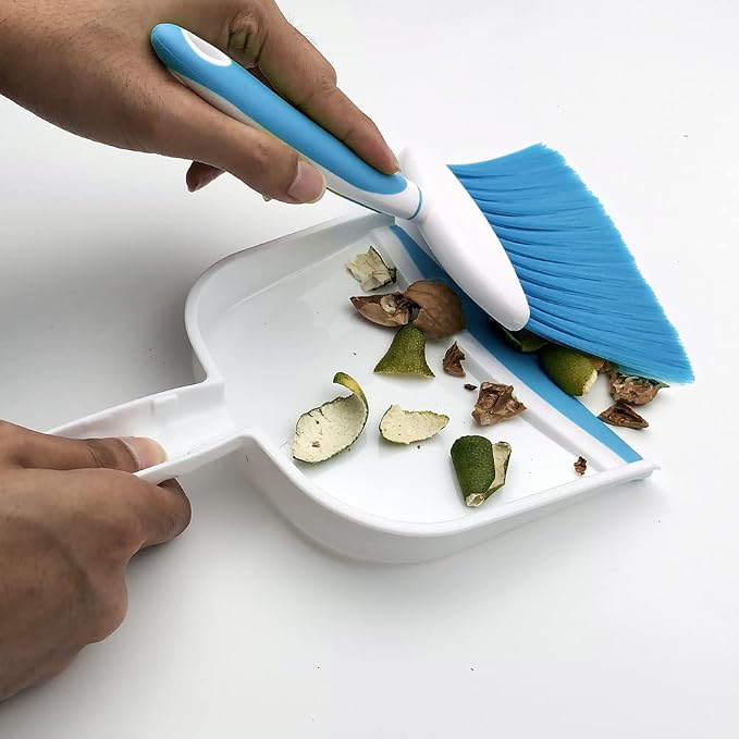 Small Broom and Dustpan Set, Small Dustpan and Brush Set, Mini Dust pan and - Image 2