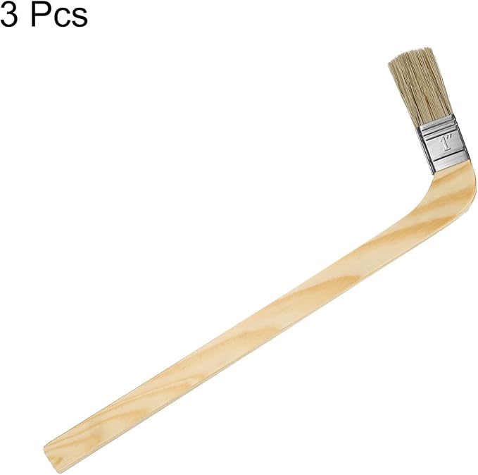 HARFINGTON Paint Brush 3Pcs 1" Brush Width Reusable Variety Angled Bend Brushes - Image 3