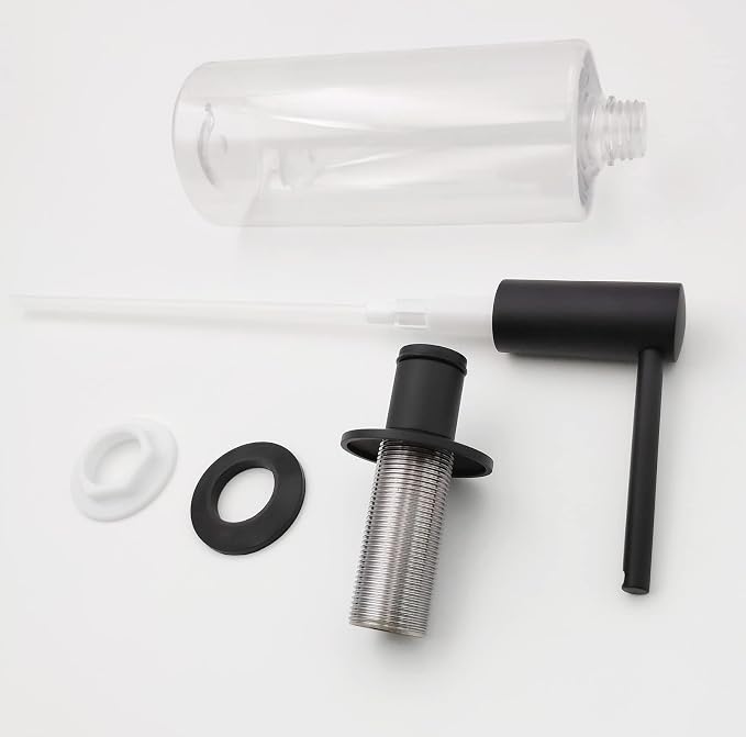 Matte Black Built in Dish Soap Dispenser - Image 2