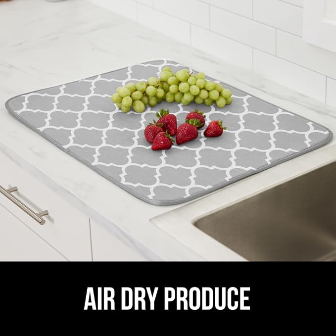 GORILLA GRIP Ultra Water Absorbent Microfiber Dish Drying Mat, Quick Dry Mesh - Image 9