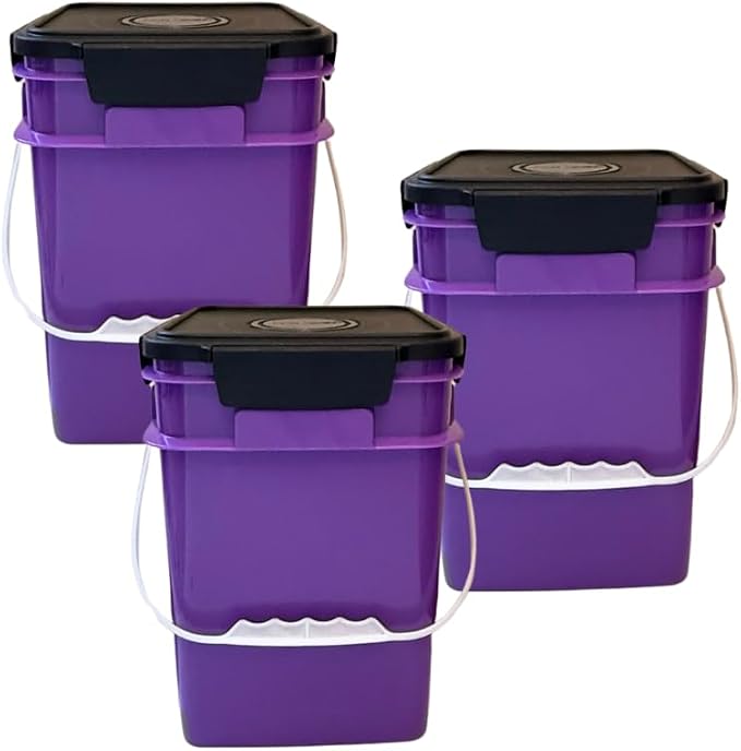 House Naturals 4 Gallon Square Food Grade Bucket Pail by House+Naturals