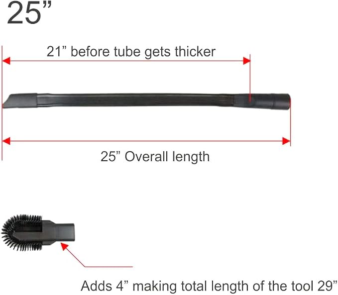GOODVAC Universal 25" Long Flexible Crevice Tool - Image 3