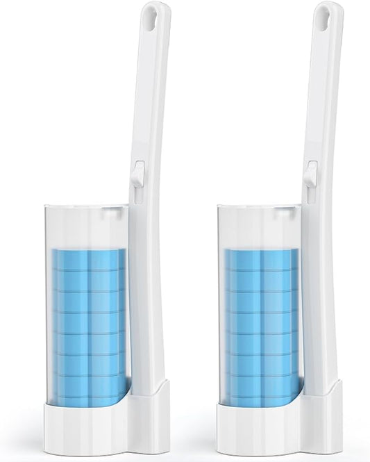 Disposable Toilet Brush 2 Pack- Toilet Bowl Cleaner, Toilet Bowl Brush by Unknown