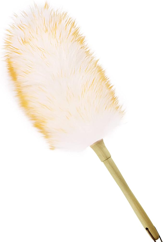 Lambs Wool Duster for Cleaning Window Blinds Computer Furniture TV Computer by iHUFeather