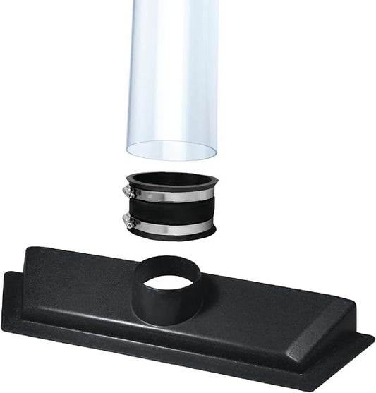 POWERTEC 70427 Clear PVC Pipe 4" x 36" Long by POWERTEC