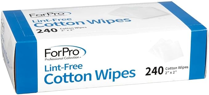 ForPro Professional Collection Lint-Free Cotton Wipes, 100% Pure Cotton Gauze - Image 3