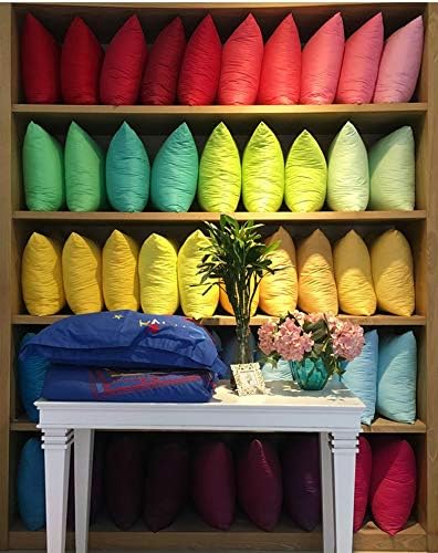 Thmyo 4-Pack 100% Cotton Comfortable Solid Decorative Throw Pillow Case Square Cushion Cover Pillowcase Sublimation Blank Pillow Covers Thanksgiving DIY Throw Pillowcase for Sofa(24x24inch/60x60cm)