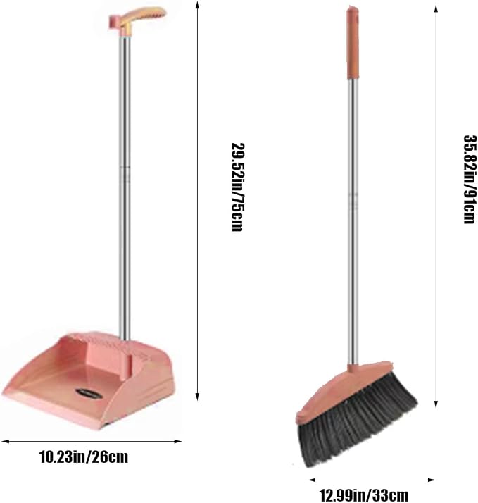 Broom and Dustpan Set for Home Indoor 180 Rotatable Broom - Image 2