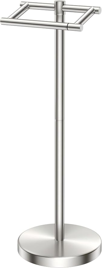 FORIOUS Toilet Paper Holder Wall Mount, Stainless Steel Rustproof Double Post by FORIOUS