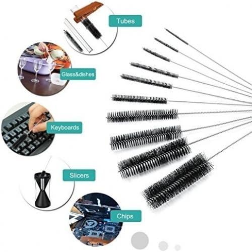 DECORA 10 Pieces Nylon Cleaning Bottle Brush Pipe Cleaning Brushes Tube Brushes - Image 7