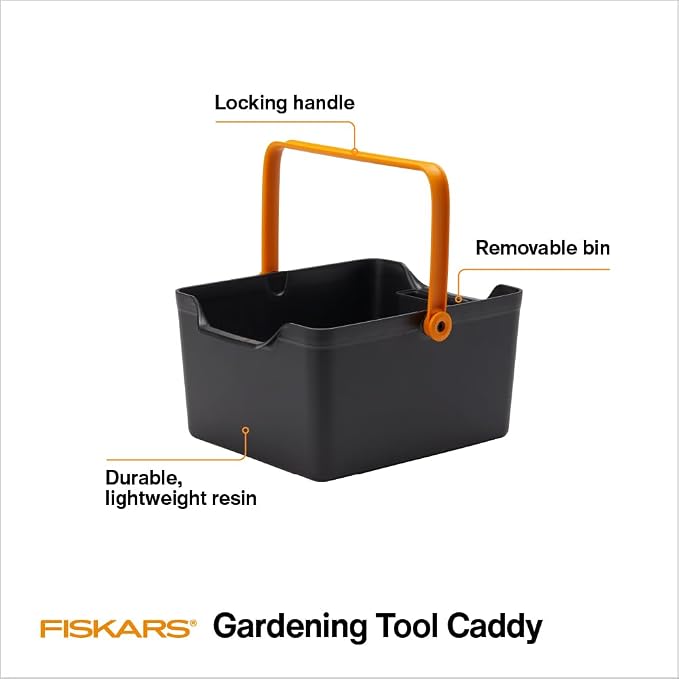 Fiskars Garden Tool Caddy, Portable Storage Organizer - Image 2