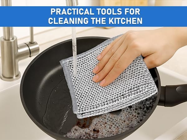 Non-Scratch Steel Wool Dishcloth - Image 6