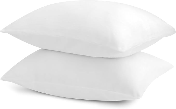 BEDELITE Flannel King Size Pillow Cases Set of 2, Super Soft Fleece Pillowcases with Zipper for Bedroom, Sofa, Couch,Luxury Cozy Fuzzy Velvet Pillow Shams for All Seasons(20x36 Inches,Bright White)