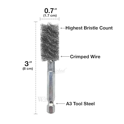 WICKED Professional ID Copper Tube Pipe Cleaner Replacement Brushes) - Image 2