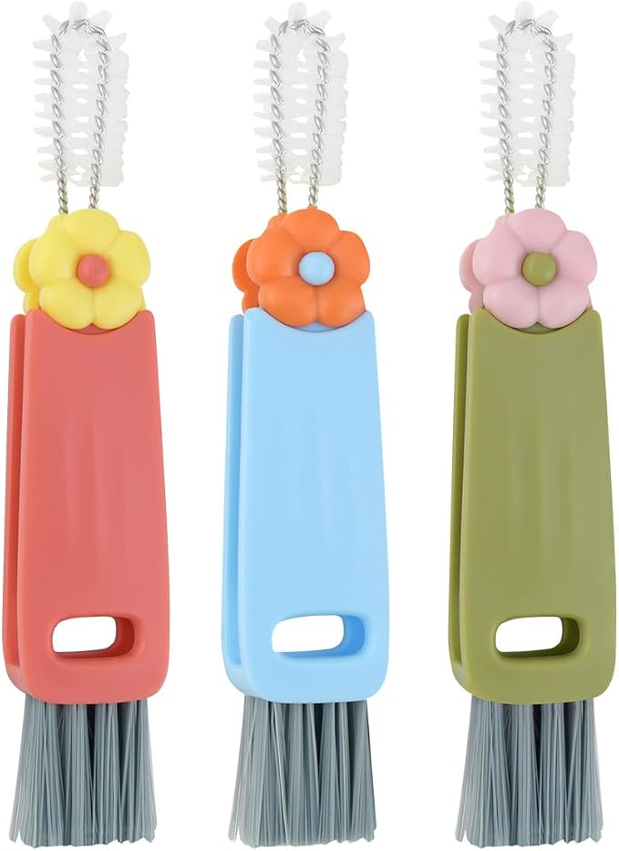 3 Pcs 3 in 1 Cup Lid Cleaning Brush Crevice Cleaning Brush by Unknown