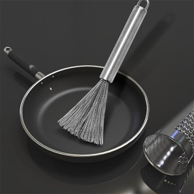 Stainless Steel Cleaning Brush Set, cookware Cleaning Brush, Pot Brush - Image 3