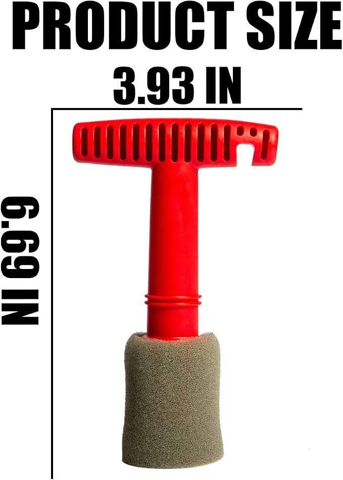 AICEL Car Wheel Detailing Brush, Removable Insert Lug Wash Nut Sponge Cleaner - Image 2
