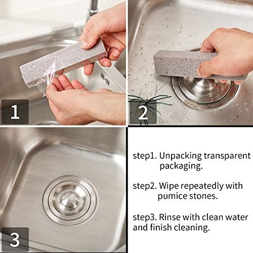 Chinco 6 Packs Pumice Stick for Cheaning, Pumice Scouring Stone Pad Removing - Image 5
