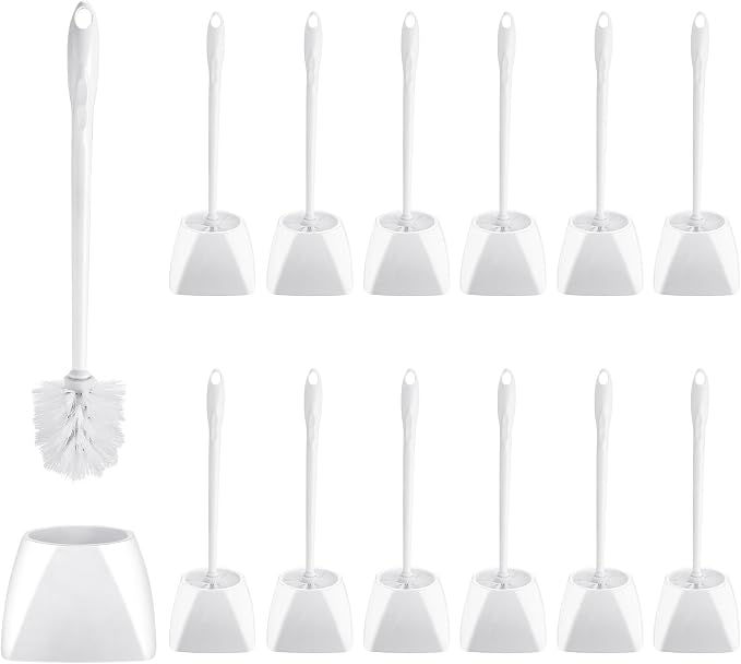 15 Sets Toilet Holder and Brush Set 16.14 Inch Toilet Bowl Cleaner Brush by FoldTier