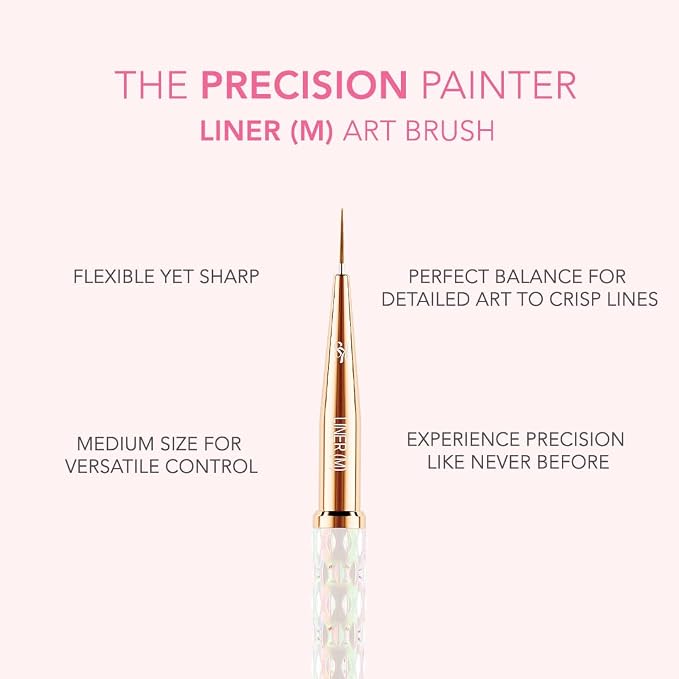 Kiara Sky Nail Art Brush | M Liner | 9mm flexible sharp point - Image 3