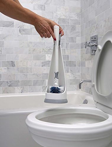 Unger No-Drip Toilet Brush Set, Flexible Neck Scrubber - Image 2