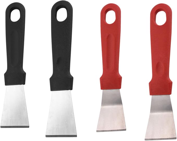 4 PCS Bright Multipurpose Kitchen Cleaning Spatula, Oil Fume Range Hood Shovel - Image 3