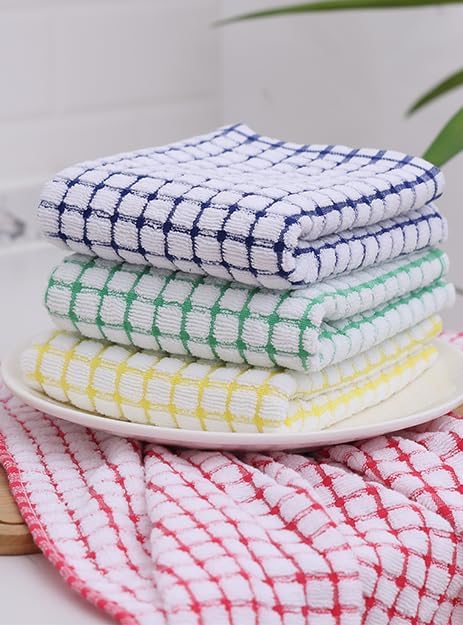 Kitinjoy Cotton 8 Pack Terry Kitchen Towels, 16 x 25 Inches Super Soft and - Image 7