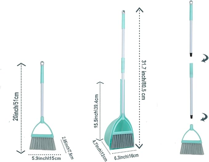 Mini Broom with Dustpan-Small Housekeeping Cleaning Sweep - Image 4