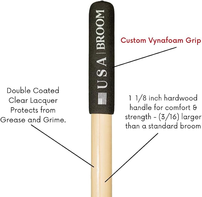 4-Pack - 24" Heavy Duty Outdoor Push Broom - Image 5