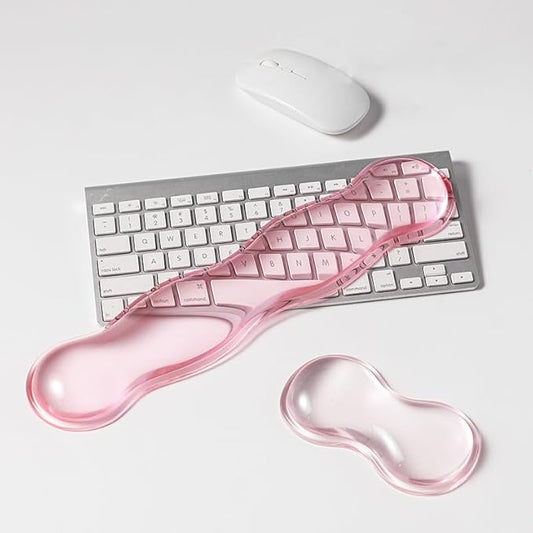 Clear Gel Wrist Rest for Keyboard, Keyboard Wrist Rest for Typing Pain Relief - Image 2