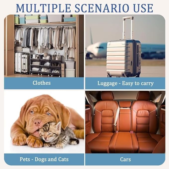 Reusable Lint Rollers for Pet Hair, Washable Sticky Roller for Clothes - Image 6