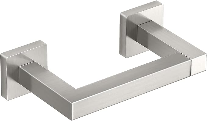 Toilet Paper Holder Wall Mounted Post Pivoting Square Tissue Holders Roll by FEILERN