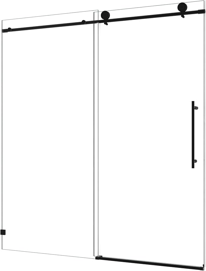 Frameless Shower Door 49"-54" W x 76" H-5/16 Tempered Glass Single Sliding - Image 7