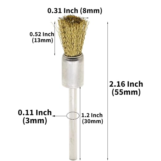 20PCS Brass Wire Brushes - Image 4