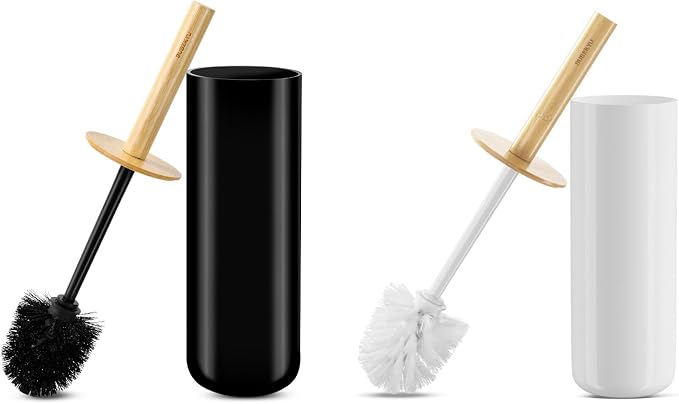 SUBEKYU Toilet Brush, Toilet Bowl Brush and Holder Set, Bathroom Toilet Bowl - Image 7
