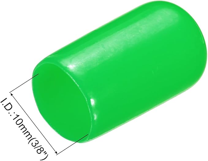 uxcell 20pcs Rubber End Caps 10mm ID Vinyl PVC Round Tube Bolt Cap Cover Screw - Image 3