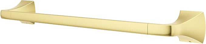 Pfister Bruxie Bath Towel Bar for Bathroom, Wall-Mounted, Brushed Gold Finish by Pfister