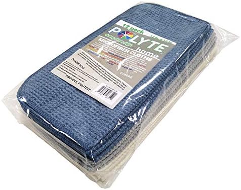 POLYTE Premium Microfiber Kitchen Dish Cloth Waffle Weave 12 Pack - Image 7