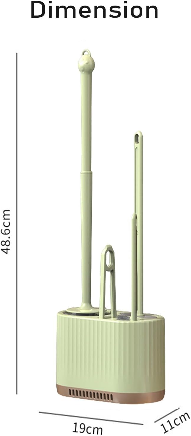 Basaza Toilet Brush and Holder Set Toilet Bowl Cleaning Brush and Holder - Image 2