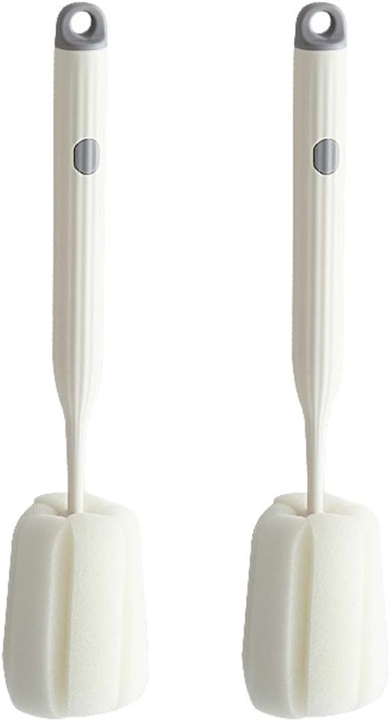 Bottle Soft Brush -2Pcs Sponge Bottle Brush Soft and Easy to Clean, Baby Bottle by DIQIUREN