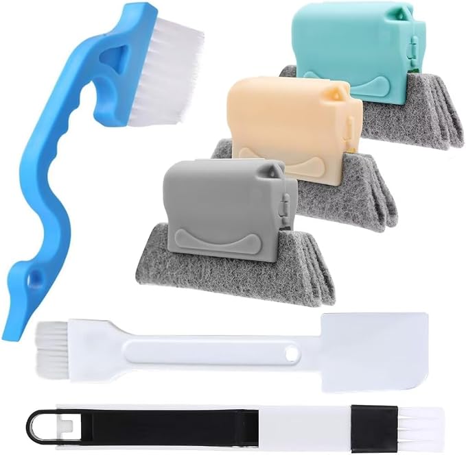 Window Groove Cleaning Brush kit Sliding Door Track Crevice Cleaning Brush by Unknown