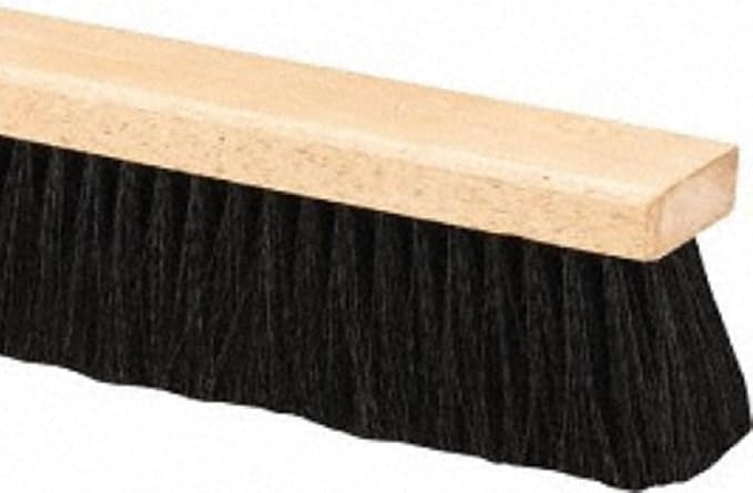 PRO SOURCE 36" Push Broom Head: Poly Bristles, Threaded Wood Block - Image 3