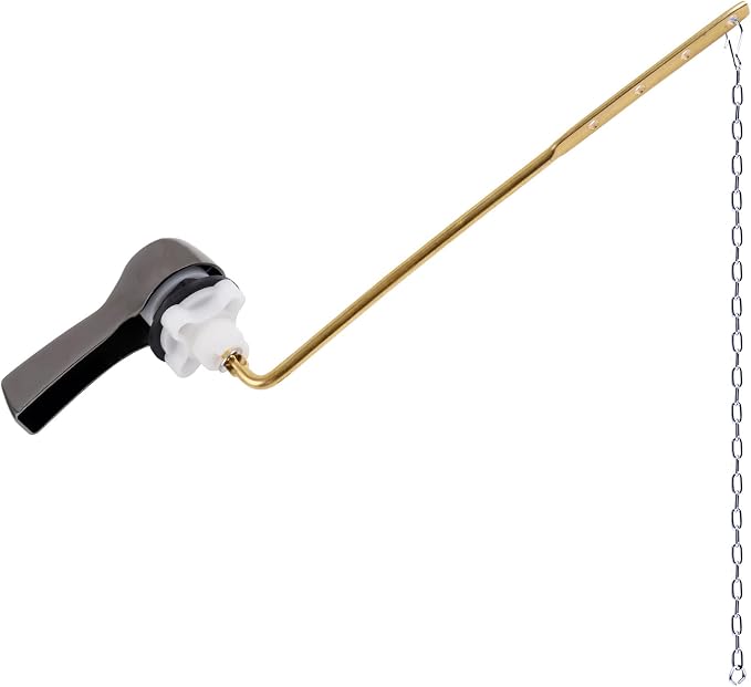 Hibbent Universal Metal Front Mount Toilet Handle Replacement Kit, Brass Toilet by Hibbent