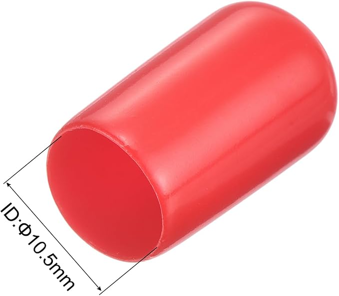uxcell 20pcs Rubber End Caps 10.5mm ID Vinyl Round Tube Bolt Cap Cover Thread - Image 3